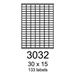 etikety RAYFILM 30x15 biele s odnímateľným lepidlom R01023032A