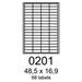 etikety RAYFILM 48,5x16,9 univerzálne biele R0100020F (1.000 list./A4)