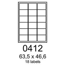 etikety RAYFILM 63,5x46,6 univerzálne biele R01000412A