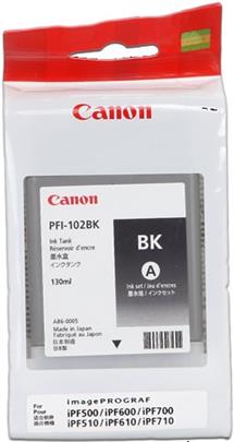 kazeta CANON PFI-102BK black iPF 500/600/700, LP 17/24