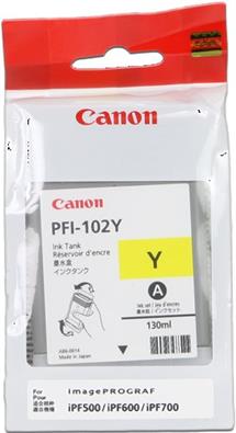 kazeta CANON PFI-102Y yellow iPF 500/600/700, LP 17/24