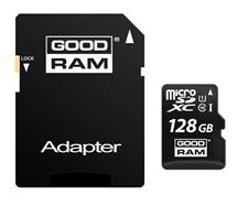 128 GB . microSDHC karta GOODRAM Class 10 UHS I + adapter