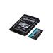 128 GB . microSDXC karta Kingston Canvas Go Plus + adaptér