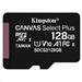 128 GB . microSDXC karta Kingston Canvas Select Plus Class 10 (r/w 100MB/s) bez adaptéra