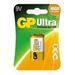 Batérie GP Ultra Plus Alkaline 9V 6LF22 Blister 1ks