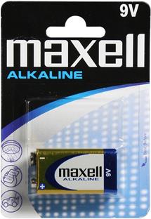 Batérie Maxell Alkaline 9V 6LR61 Blister 1ks