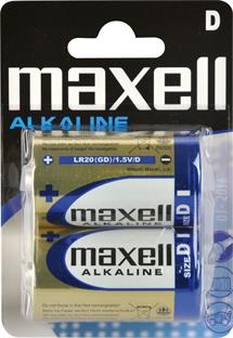 Batérie Maxell LR20 (D) 2ks Blister Alkaline