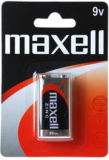 Batérie Maxell Zinc 9V 6F22 Blister 1ks