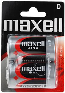 Batérie Maxell Zinc R20 (D) 2ks Blister