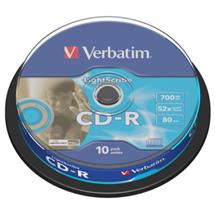 CD-R VERBATIM DTL+ LightScribe 700MB 52X 10ks/spindel