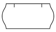 cenovkové etikety 22x12 CONTACT METO 6 - biele (pre etiketovacie kliešte) 1.500 ks/rol.