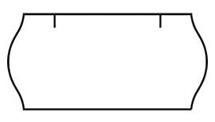 cenovkové etikety 26x12 CONTACT METO 100 - biele (pre etiketovacie kliešte) 1.500 ks/rol.