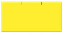 cenovkové etikety 37x19 CONTACT - žlté (pre etiketovacie kliešte) 1.000 ks/rol.