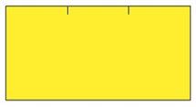 cenovkové etikety 37x19 CONTACT - žlté (pre etiketovacie kliešte) 1.000 ks/rol.