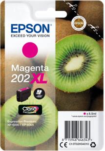 Epson originál ink C13T02H34010, 202 XL, magenta, 8.5ml, Epson XP-6000, XP-6005