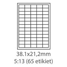 etikety ECODATA Samolepiace 38,1x21,2 univerzálne biele (1000 listov A4/bal.)
