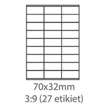 etikety ECODATA Samolepiace 70x32 univerzálne biele (1000 listov A4/bal.)