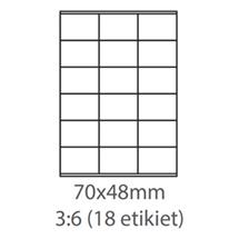 etikety ECODATA Samolepiace 70x48 univerzálne biele (100 listov A4/bal.)