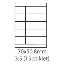 etikety ECODATA Samolepiace 70x50,8 univerzálne biele (1000 listov A4/bal.)