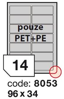 etikety RAYFILM 105x148 matné biele polyetylenové laser/inkjet R05030922A (100 list./A4)