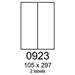 etikety RAYFILM 105x297 vysokolesklé biele laser R01190922A (100 list./A4)