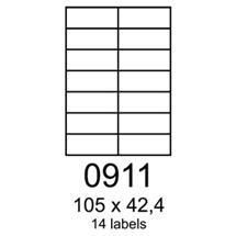 etikety RAYFILM 105x42,4 biele s odnímateľným lepidlom R01020911F