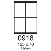 etikety RAYFILM 105x70 biele s odnímateľným lepidlom R01020918A