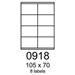 etikety RAYFILM 105x70 univerzálne biele R01000918F