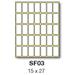 etikety RAYFILM 15x27 biele ručne popisovateľné R0009SF03V (25 bal.)