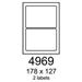 etikety RAYFILM 178x127 univerzálne biele R01004969A