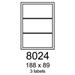 etikety RAYFILM 188x89 matné biele polyetylenové R05038024A