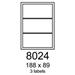 etikety RAYFILM 188x89 matné biele polyetylenové R05038024A