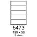 etikety RAYFILM 190x58 univerzálne biele R01005473A