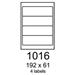 etikety RAYFILM 192x61 univerzálne biele R01001016A