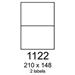etikety RAYFILM 210x148 matné biele polyetylenové laser/inkjet R05031122A (100 list./A4)