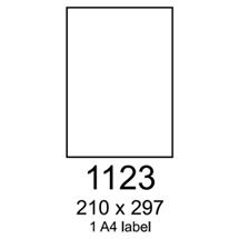 etikety RAYFILM 210x297 biele s odnímateľným lepidlom R01021123A