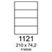 etikety RAYFILM 210x74,2 univerzálne biele R01001121A