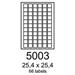 etikety RAYFILM 25,4x25,4 univerzálne biele R01005003A