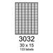 etikety RAYFILM 30x15 biele s odnímateľným lepidlom R01023032A