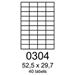 etikety RAYFILM 52,5x29,7 biele s odnímateľným lepidlom R01020304A