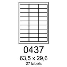 etikety RAYFILM 63,5x29,6 univerzálne biele eco R0ECO0437F