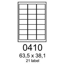 etikety RAYFILM 63,5x38,1 vysokolesklé biele laser R01190410F