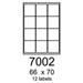 etikety RAYFILM 66x70 matné biele polyesterové laser R05027002F (1.000 list./A4)