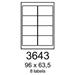 etikety RAYFILM 96x63,5 univerzálne biele R01003643A