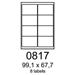 etikety RAYFILM 99,1x67,7 univerzálne biele R01000817A