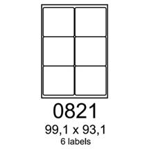 etikety RAYFILM 99,1x93,1 oranžové flourescentné laser R01330821A