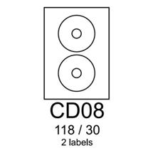 etikety RAYFILM CD08 118/30 univerzálne biele R0100CD08A