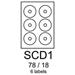 etikety RAYFILM SCD1 78/18 univerzálne biele R0100SCD1A
