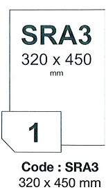 fólia RAYFILM biela lesklá polyesterová samolepiaca laser 100ks/SRA3