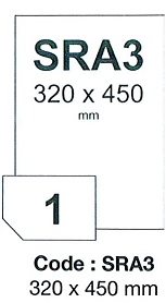 fólia RAYFILM biela matná nepriehľadná pre laser 300ks/SRA3, 100µm